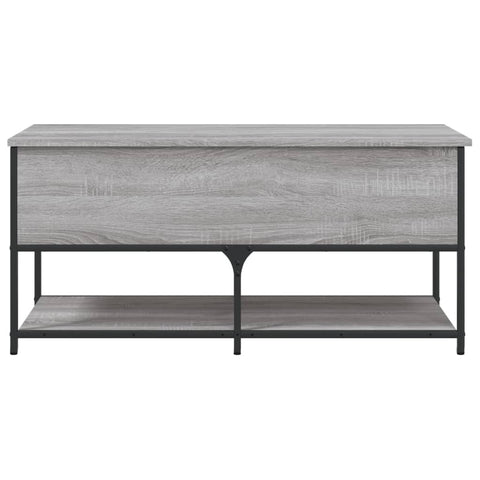 vidaXL Storage Bench Grey Sonoma 100x42.5x47 cm Engineered Wood
