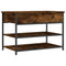 vidaXL Shoe Bench Smoked Oak 70x42.5x50 cm Engineered Wood