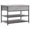 vidaXL Shoe Bench Grey Sonoma 70x42.5x50 cm Engineered Wood