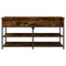 vidaXL Shoe Bench Smoked Oak 100x42.5x50 cm Engineered Wood