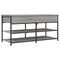 vidaXL Shoe Bench Grey Sonoma 100x42.5x50 cm Engineered Wood