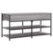 vidaXL Shoe Bench Grey Sonoma 100x42.5x50 cm Engineered Wood
