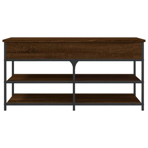vidaXL Shoe Bench Brown Oak 100x42.5x50 cm Engineered Wood