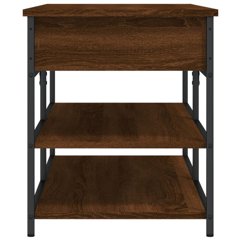 vidaXL Shoe Bench Brown Oak 100x42.5x50 cm Engineered Wood