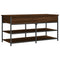 vidaXL Shoe Bench Brown Oak 100x42.5x50 cm Engineered Wood