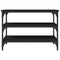vidaXL Shoe Bench Black 70x38.5x49 cm Engineered Wood
