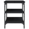 vidaXL Shoe Bench Black 70x38.5x49 cm Engineered Wood