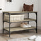 vidaXL Shoe Bench Sonoma Oak 70x38.5x49 cm Engineered Wood