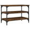 vidaXL Shoe Bench Smoked Oak 70x38.5x49 cm Engineered Wood