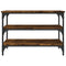 vidaXL Shoe Bench Smoked Oak 70x38.5x49 cm Engineered Wood