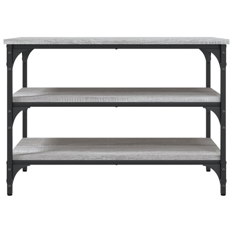 vidaXL Shoe Bench Grey Sonoma 70x38.5x49 cm Engineered Wood