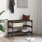 vidaXL Shoe Bench Brown Oak 70x38.5x49 cm Engineered Wood