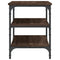 vidaXL Shoe Bench Brown Oak 70x38.5x49 cm Engineered Wood