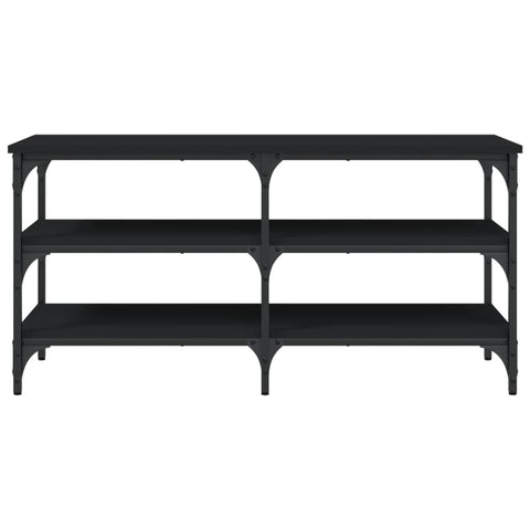 vidaXL Shoe Bench Black 100x38.5x49 cm Engineered Wood