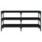 vidaXL Shoe Bench Black 100x38.5x49 cm Engineered Wood