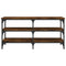 vidaXL Shoe Bench Smoked Oak 100x38.5x49 cm Engineered Wood