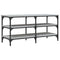 vidaXL Shoe Bench Grey Sonoma 100x38.5x49 cm Engineered Wood