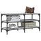 vidaXL Shoe Bench Grey Sonoma 100x38.5x49 cm Engineered Wood