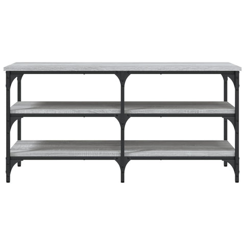 vidaXL Shoe Bench Grey Sonoma 100x38.5x49 cm Engineered Wood