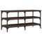 vidaXL Shoe Bench Brown Oak 100x38.5x49 cm Engineered Wood