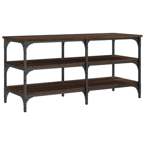 vidaXL Shoe Bench Brown Oak 100x38.5x49 cm Engineered Wood