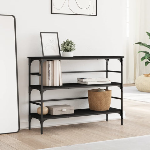 vidaXL Console Table Black 100x32x75 cm Engineered Wood