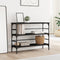 vidaXL Console Table Black 100x32x75 cm Engineered Wood