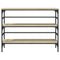 vidaXL Console Table Sonoma Oak 100x32x75 cm Engineered Wood