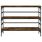 vidaXL Console Table Smoked Oak 100x32x75 cm Engineered Wood