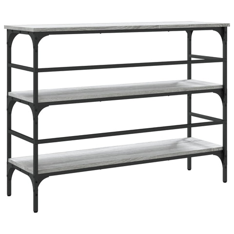 vidaXL Console Table Grey Sonoma 100x32x75 cm Engineered Wood