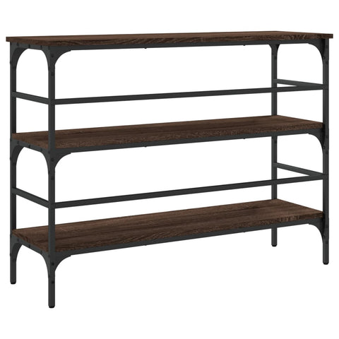 vidaXL Console Table Brown Oak 100x32x75 cm Engineered Wood