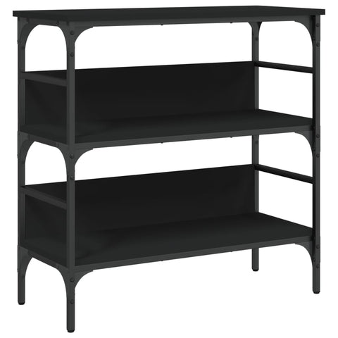 vidaXL Console Table Black 75x32x75 cm Engineered Wood