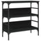 vidaXL Console Table Black 75x32x75 cm Engineered Wood