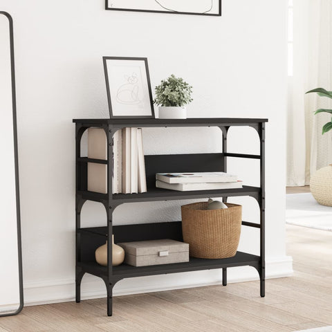 vidaXL Console Table Black 75x32x75 cm Engineered Wood