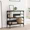 vidaXL Console Table Black 75x32x75 cm Engineered Wood