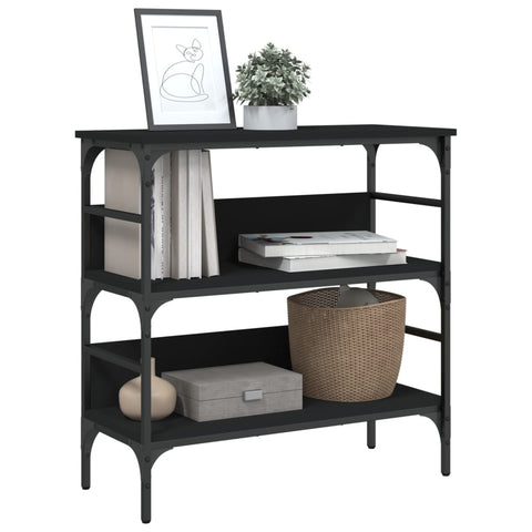 vidaXL Console Table Black 75x32x75 cm Engineered Wood