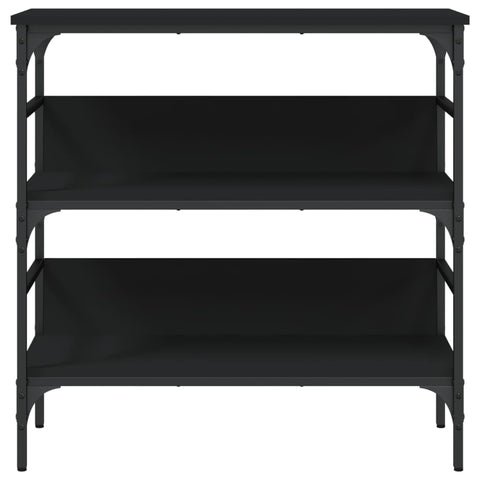 vidaXL Console Table Black 75x32x75 cm Engineered Wood