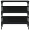 vidaXL Console Table Black 75x32x75 cm Engineered Wood