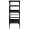 vidaXL Console Table Black 75x32x75 cm Engineered Wood