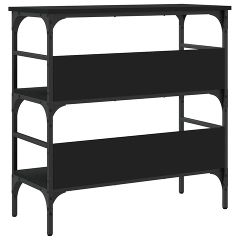 vidaXL Console Table Black 75x32x75 cm Engineered Wood