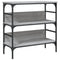 vidaXL Console Table Grey Sonoma 75x32x75 cm Engineered Wood