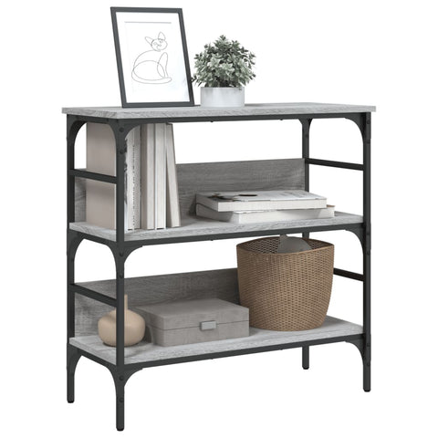 vidaXL Console Table Grey Sonoma 75x32x75 cm Engineered Wood
