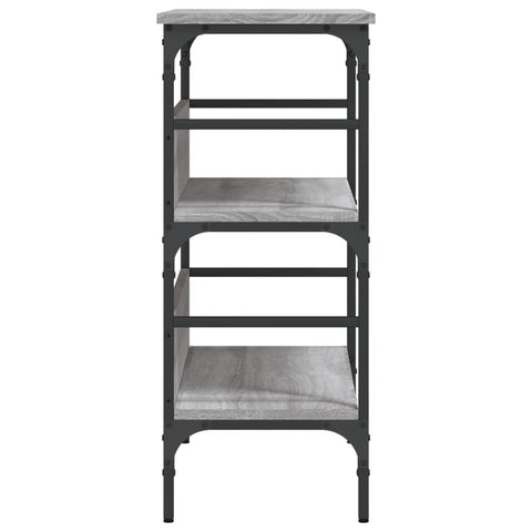 vidaXL Console Table Grey Sonoma 75x32x75 cm Engineered Wood
