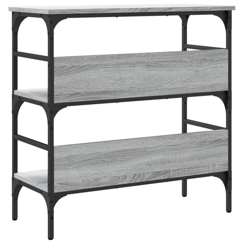 vidaXL Console Table Grey Sonoma 75x32x75 cm Engineered Wood