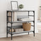 vidaXL Console Table Grey Sonoma 75x32x75 cm Engineered Wood
