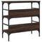 vidaXL Console Table Brown Oak 75x32x75 cm Engineered Wood