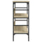 vidaXL Console Table Sonoma Oak 100x32x75 cm Engineered Wood