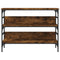 vidaXL Console Table Smoked Oak 100x32x75 cm Engineered Wood