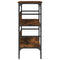vidaXL Console Table Smoked Oak 100x32x75 cm Engineered Wood