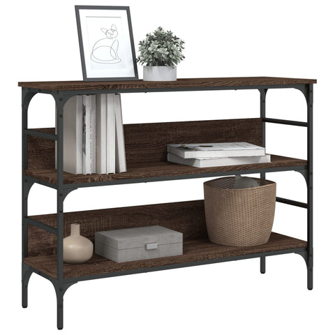 vidaXL Console Table Brown Oak 100x32x75 cm Engineered Wood
